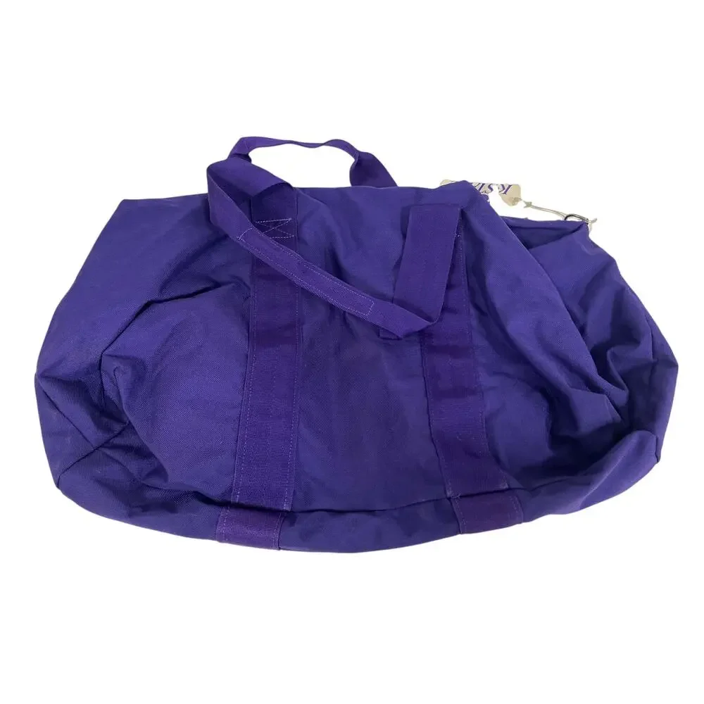 K-State wildcats embroidered purple duffel bag 24x16x10 w/ name tag and keychain